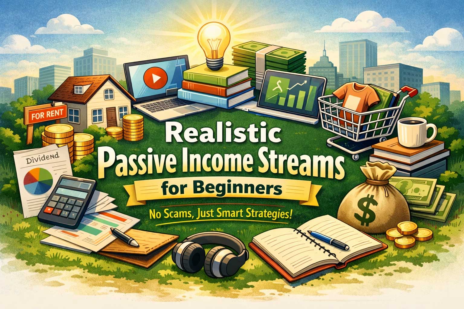 Realistic Passive Income Streams for Beginners (No Scams): A Step-by-Step Guide